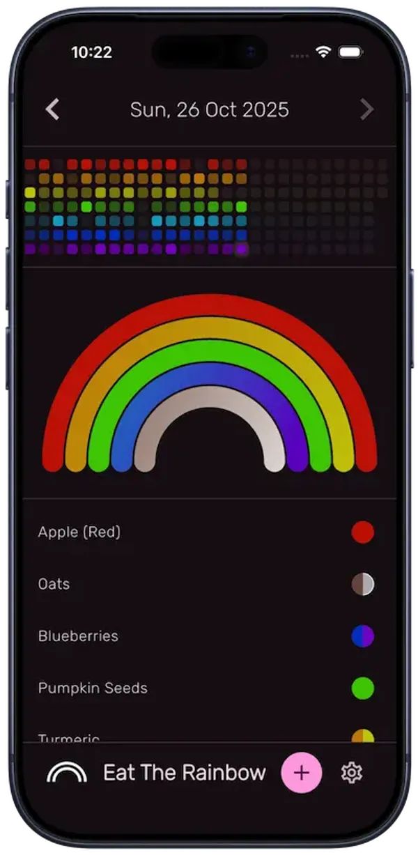 Eat The Rainbow Application Screenshot